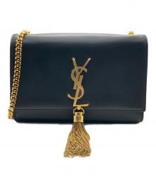 Saint Laurent Paris（サンローランパリ）の古着「ケイト タッセルチェーンショルダーバッグ」｜ブラック