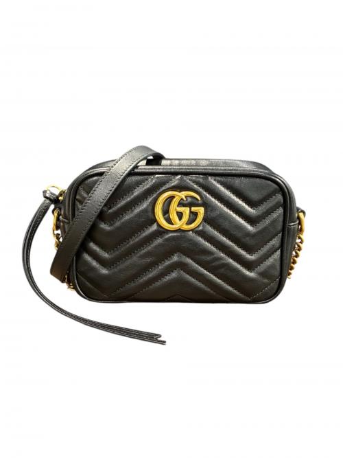 GUCCI（グッチ）GUCCI (グッチ) ショルダーバッグ/GGマーモント ブラック サイズ:-の古着・服飾アイテム
