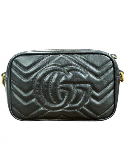GUCCI（グッチ）GUCCI (グッチ) ショルダーバッグ/GGマーモント ブラック サイズ:-の古着・服飾アイテム
