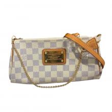 LOUIS VUITTON（ルイ ヴィトン）の古着「ダミエ・アズール/エヴァ/N55214」｜アイボリー