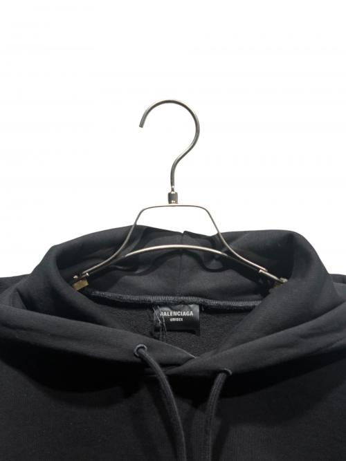 BALENCIAGA（バレンシアガ）BALENCIAGA (バレンシアガ) マルチプリントパーカー/600583 TSVY8 ブラック サイズ:Mの古着・服飾アイテム
