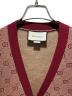 中古・古着 GUCCI (グッチ) GG Cardigan/GGカーディガン/572631 XKAKV ボルドー サイズ:S：80000円