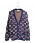 GUCCI（グッチ）の古着「GG Studs Cardigan/GGスタッズカーディガン/716334 XKCOZ」｜ネイビー