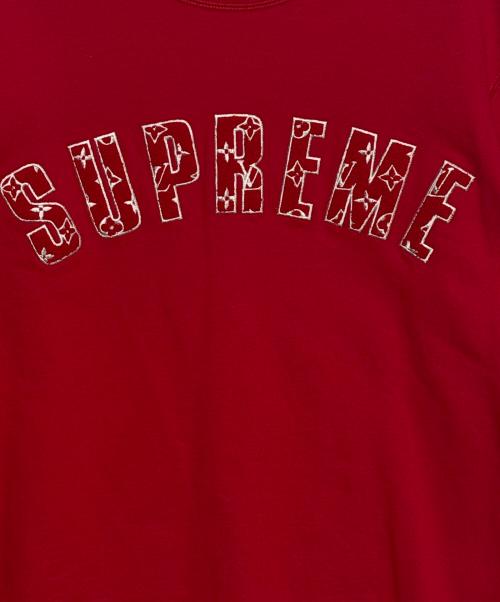 SUPREME（シュプリーム）SUPREME (シュプリーム) LOUIS VUITTON (ルイ ヴィトン) Arc Logo Crewneck レッド サイズ:Mの古着・服飾アイテム