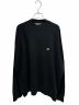 BALENCIAGA（バレンシアガ）の古着「Back-logo knit sweater/バックロゴニット/818987 T1714」｜ブラック