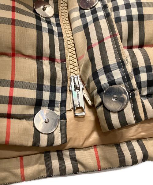 BURBERRY（バーバリー）BURBERRY (バーバリー) ホースフェリーダウンベスト ベージュ サイズ:Sの古着・服飾アイテム