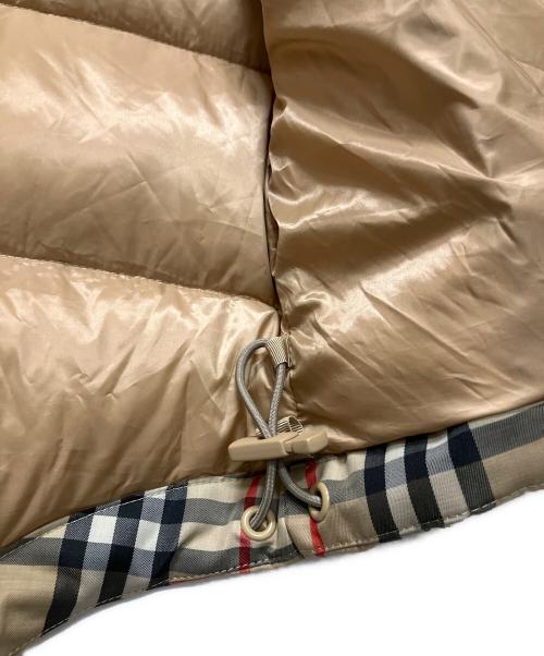 BURBERRY（バーバリー）BURBERRY (バーバリー) ホースフェリーダウンベスト ベージュ サイズ:Sの古着・服飾アイテム