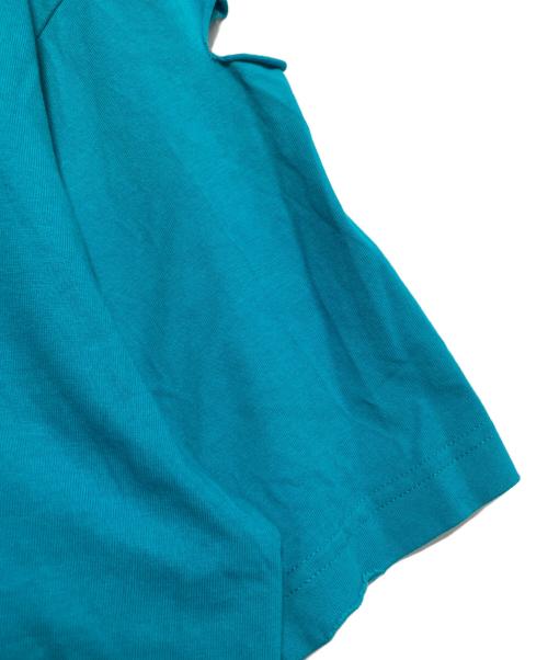 BALENCIAGA（バレンシアガ）BALENCIAGA (バレンシアガ) デストロイ加工ロゴTシャツ スカイブルー サイズ:XSの古着・服飾アイテム