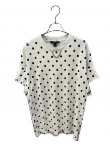 LOUIS VUITTON（ルイ ヴィトン）の古着「チェーン付フリル袖ドットTシャツ」｜ホワイト
