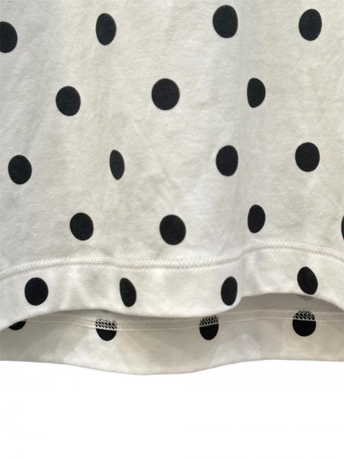 LOUIS VUITTON（ルイ ヴィトン）LOUIS VUITTON (ルイ ヴィトン) チェーン付フリル袖ドットTシャツ ホワイト サイズ:Ｌの古着・服飾アイテム