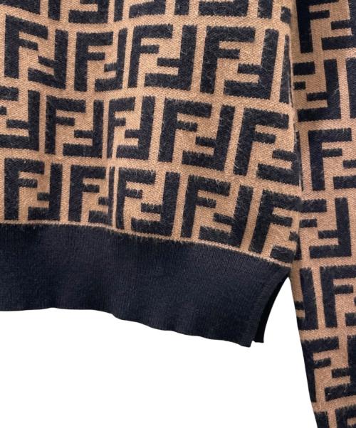 FENDI（フェンディ）FENDI (フェンディ) ズッカニット ブラウン サイズ:38の古着・服飾アイテム