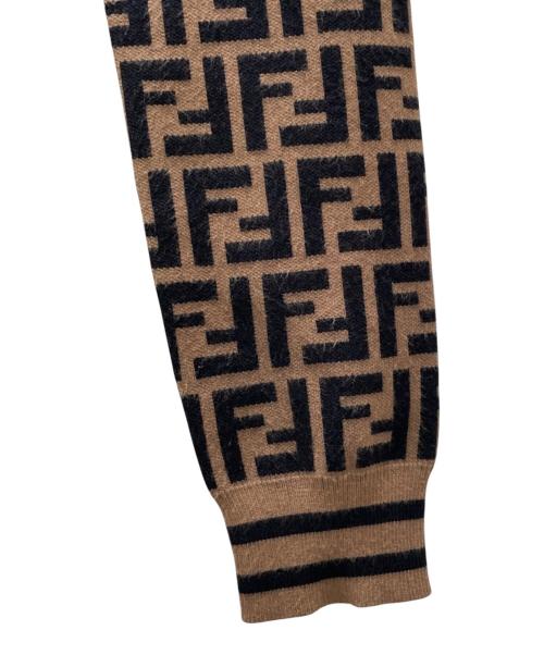 FENDI（フェンディ）FENDI (フェンディ) ズッカニット ブラウン サイズ:38の古着・服飾アイテム