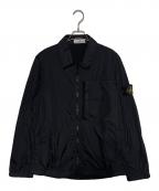 STONE ISLANDストーンアイランド）の古着「GARMENT DYED CRINKLE REPS RECYCLED NYLON JACKET」｜ブラック