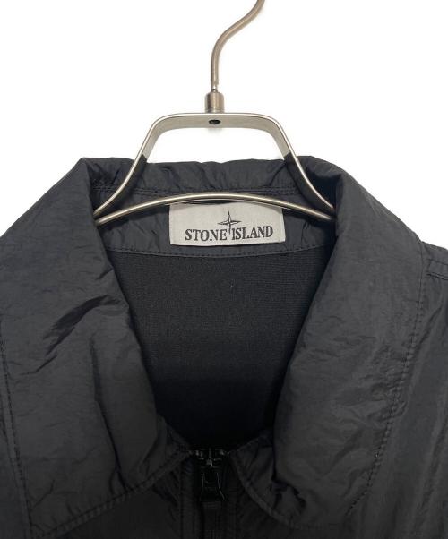 STONE ISLAND（ストーンアイランド）STONE ISLAND (ストーンアイランド) GARMENT DYED CRINKLE REPS RECYCLED NYLON JACKET ブラック サイズ:Lの古着・服飾アイテム