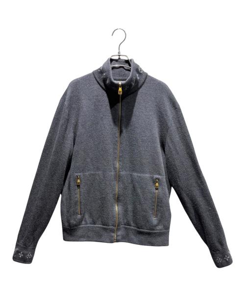 LOUIS VUITTON（ルイ ヴィトン）LOUIS VUITTON (ルイ ヴィトン) ダブルフェイスニットトラベルブルゾン グレー サイズ:Mの古着・服飾アイテム