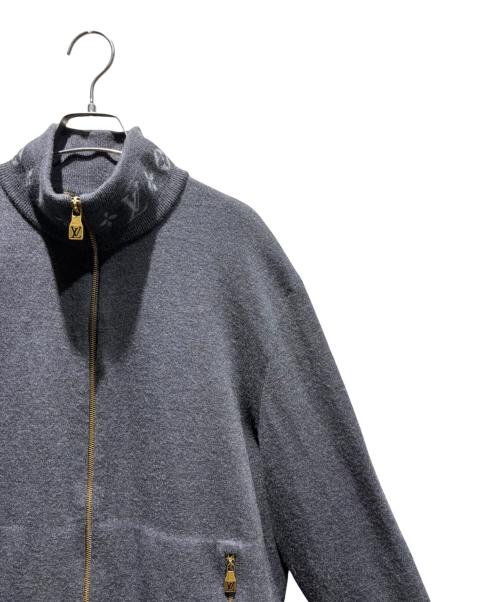 LOUIS VUITTON（ルイ ヴィトン）LOUIS VUITTON (ルイ ヴィトン) ダブルフェイスニットトラベルブルゾン グレー サイズ:Mの古着・服飾アイテム