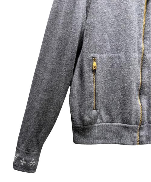 LOUIS VUITTON（ルイ ヴィトン）LOUIS VUITTON (ルイ ヴィトン) ダブルフェイスニットトラベルブルゾン グレー サイズ:Mの古着・服飾アイテム