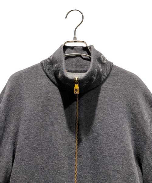 LOUIS VUITTON（ルイ ヴィトン）LOUIS VUITTON (ルイ ヴィトン) ダブルフェイスニットトラベルブルゾン グレー サイズ:Mの古着・服飾アイテム