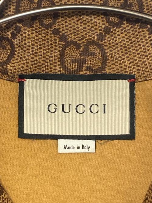 GUCCI（グッチ）GUCCI (グッチ) GGテクニカルジャージージャケット ブラウン サイズ:XSの古着・服飾アイテム