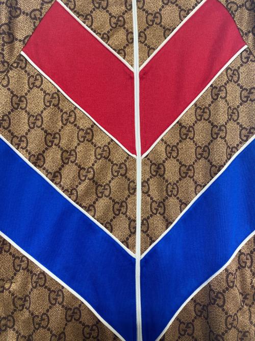 GUCCI（グッチ）GUCCI (グッチ) GGテクニカルジャージージャケット ブラウン サイズ:XSの古着・服飾アイテム