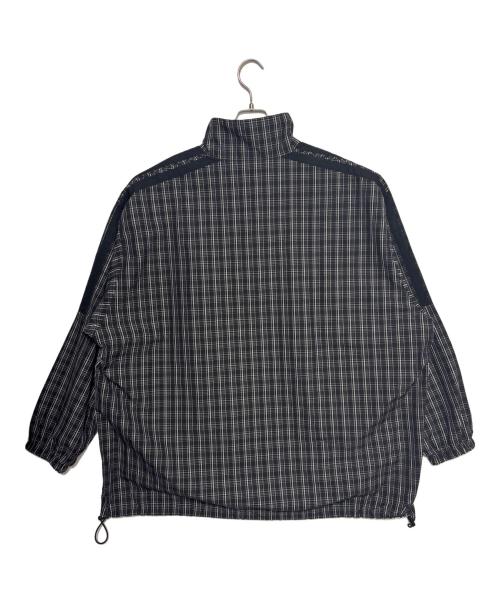 BALENCIAGA（バレンシアガ）BALENCIAGA (バレンシアガ) ロゴポプリンジャケット ブラック サイズ:46の古着・服飾アイテム