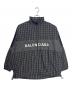 BALENCIAGA（バレンシアガ）の古着「ロゴポプリンジャケット」｜ブラック