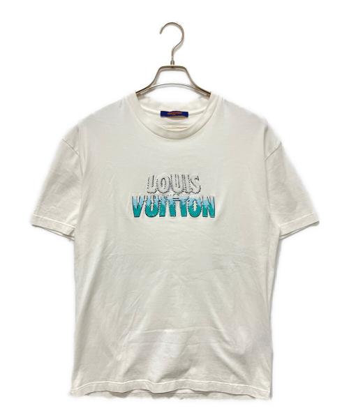 LOUIS VUITTON（ルイ ヴィトン）LOUIS VUITTON (ルイ ヴィトン) 23AW ロゴビーズTシャツ/ロゴデザインカットソー ホワイト サイズ:Mの古着・服飾アイテム
