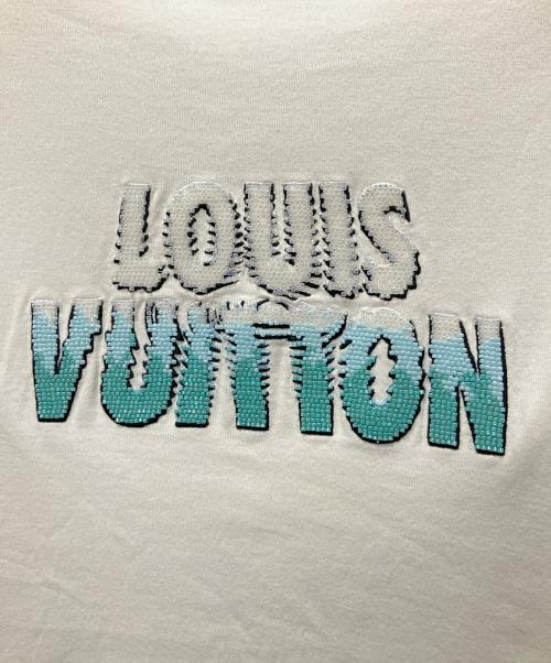 LOUIS VUITTON（ルイ ヴィトン）LOUIS VUITTON (ルイ ヴィトン) 23AW ロゴビーズTシャツ/ロゴデザインカットソー ホワイト サイズ:Mの古着・服飾アイテム