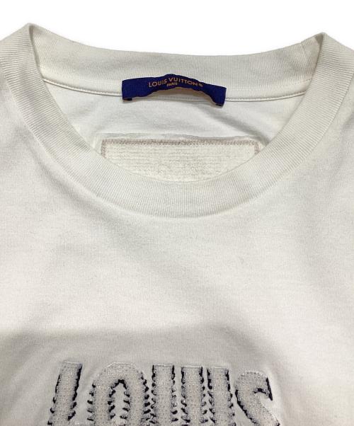 LOUIS VUITTON（ルイ ヴィトン）LOUIS VUITTON (ルイ ヴィトン) 23AW ロゴビーズTシャツ/ロゴデザインカットソー ホワイト サイズ:Mの古着・服飾アイテム