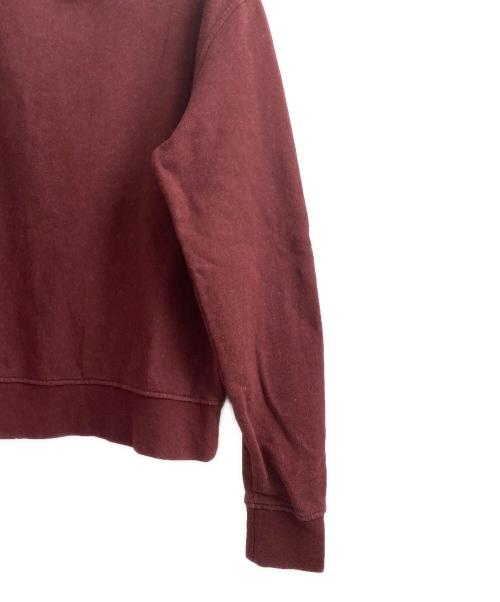 Maison Margiela（メゾンマルジェラ）Maison Margiela (メゾンマルジェラ) エルボーパッチスウェット ワインレッド サイズ:44の古着・服飾アイテム