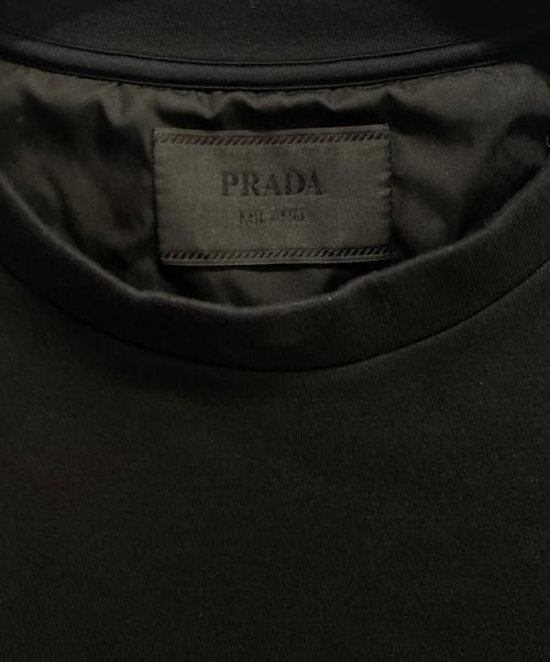 PRADA（プラダ）PRADA (プラダ) トライアングルロゴスウェット ブラック サイズ:Sの古着・服飾アイテム