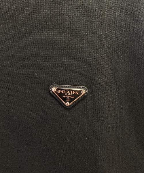 PRADA（プラダ）PRADA (プラダ) トライアングルロゴスウェット ブラック サイズ:Sの古着・服飾アイテム