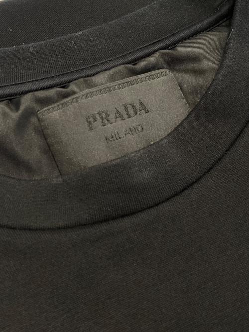 PRADA（プラダ）PRADA (プラダ) トライアングルロゴスウェット ブラック サイズ:Sの古着・服飾アイテム