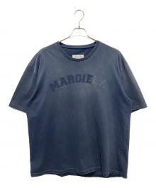 Maison Margiela（メゾンマルジェラ）の古着「オーバーダイロゴTシャツ」｜ネイビー