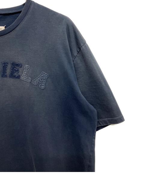 Maison Margiela（メゾンマルジェラ）Maison Margiela (メゾンマルジェラ) オーバーダイロゴTシャツ ネイビー サイズ:Mの古着・服飾アイテム