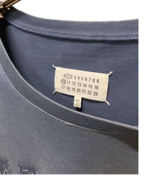 Maison Margiela（メゾンマルジェラ）Maison Margiela (メゾンマルジェラ) オーバーダイロゴTシャツ ネイビー サイズ:Mの古着・服飾アイテム