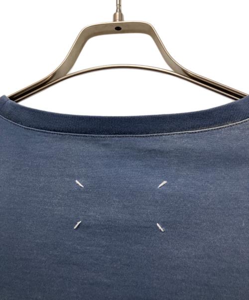 Maison Margiela（メゾンマルジェラ）Maison Margiela (メゾンマルジェラ) オーバーダイロゴTシャツ ネイビー サイズ:Mの古着・服飾アイテム