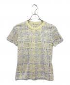 HERMESエルメス）の古着「ボルデュックチェックTシャツ」｜イエロー
