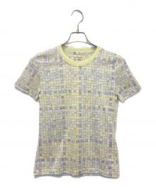 HERMES（エルメス）の古着「ボルデュックチェックTシャツ」｜イエロー