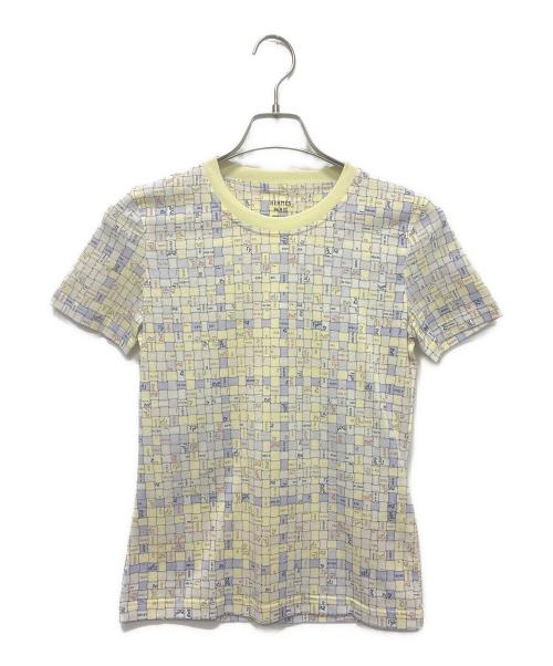 HERMES（エルメス）HERMES (エルメス) ボルデュックチェックTシャツ イエロー サイズ:34の古着・服飾アイテム