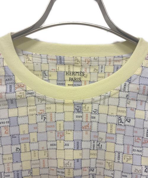 HERMES（エルメス）HERMES (エルメス) ボルデュックチェックTシャツ イエロー サイズ:34の古着・服飾アイテム