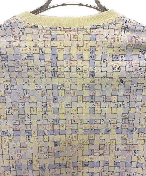 HERMES（エルメス）HERMES (エルメス) ボルデュックチェックTシャツ イエロー サイズ:34の古着・服飾アイテム