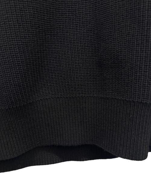 LOUIS VUITTON（ルイ ヴィトン）LOUIS VUITTON (ルイ ヴィトン) ミックスステッチ クルーネック バックエンブロイダリーニット セーター ブラック サイズ:Lの古着・服飾アイテム