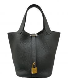 HERMES（エルメス）の古着「ピコタンロックPM/トリヨンクレマンス/グリメイヤー/U刻印:2022年製/ゴールド金具」｜グリメイヤー