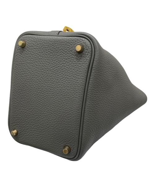 HERMES（エルメス）HERMES (エルメス) ピコタンロックPM/トリヨンクレマンス/グリメイヤー/U刻印:2022年製/ゴールド金具 グリメイヤー サイズ:PMの古着・服飾アイテム
