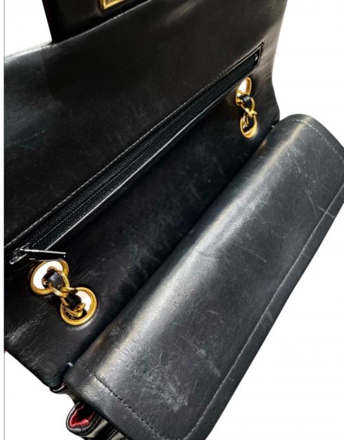 CHANEL（シャネル）CHANEL (シャネル) マトラッセ23/Wフラップチェーンショルダーバッグ ブラック サイズ:23の古着・服飾アイテム