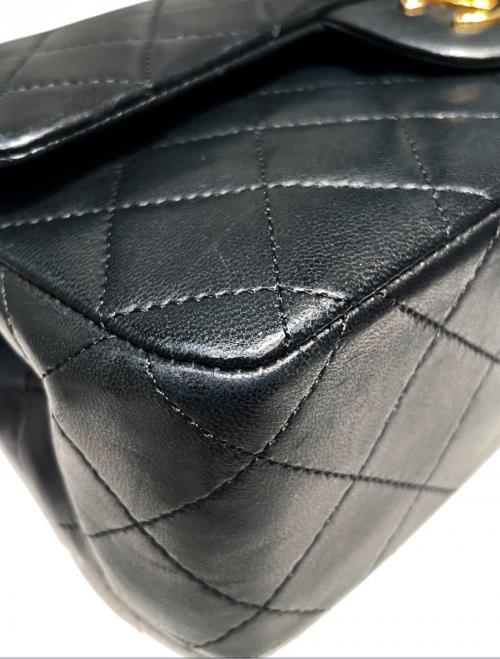 CHANEL（シャネル）CHANEL (シャネル) マトラッセ23/Wフラップチェーンショルダーバッグ ブラック サイズ:23の古着・服飾アイテム