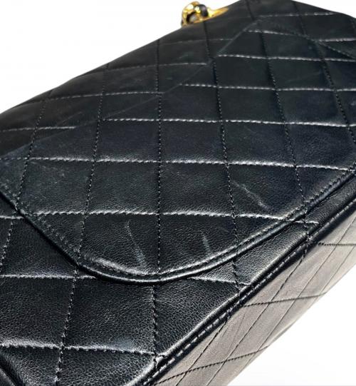 CHANEL（シャネル）CHANEL (シャネル) マトラッセ23/Wフラップチェーンショルダーバッグ ブラック サイズ:23の古着・服飾アイテム
