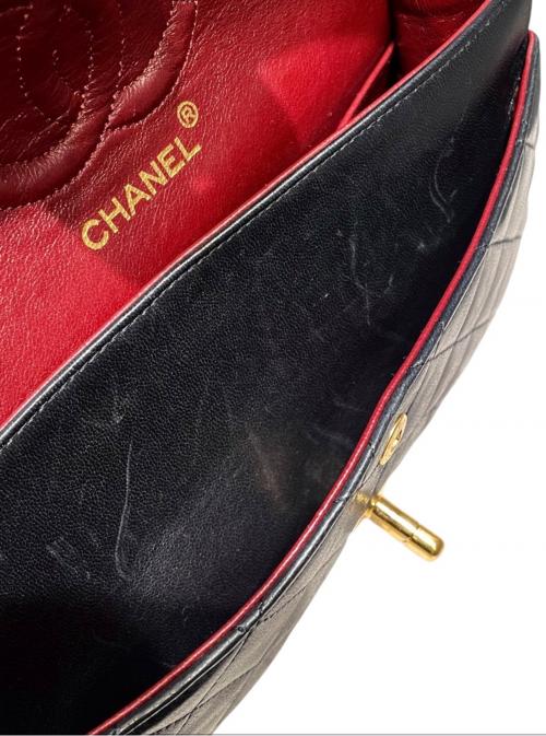 CHANEL（シャネル）CHANEL (シャネル) マトラッセ23/Wフラップチェーンショルダーバッグ ブラック サイズ:23の古着・服飾アイテム
