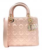 Christian Diorクリスチャン ディオール）の古着「Lady Dior Midium/レディディオール ミディアム/M0565ONGE_M413」｜ピンク